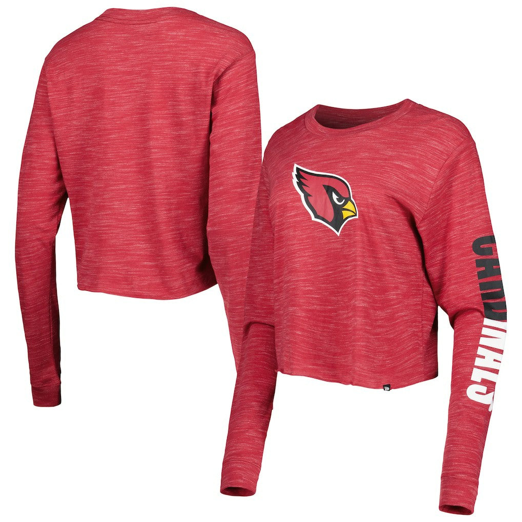 Arizona Cardinals New Era Women's Crop Long Sleeve T-Shirt