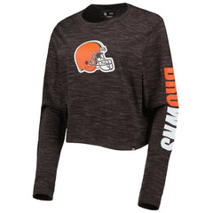 Cleveland Browns New Era Women's Crop Long Sleeve T-Shirt