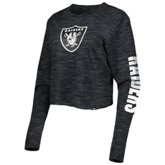 Las Vegas Raiders New Era Women's Crop Long Sleeve T-Shirt