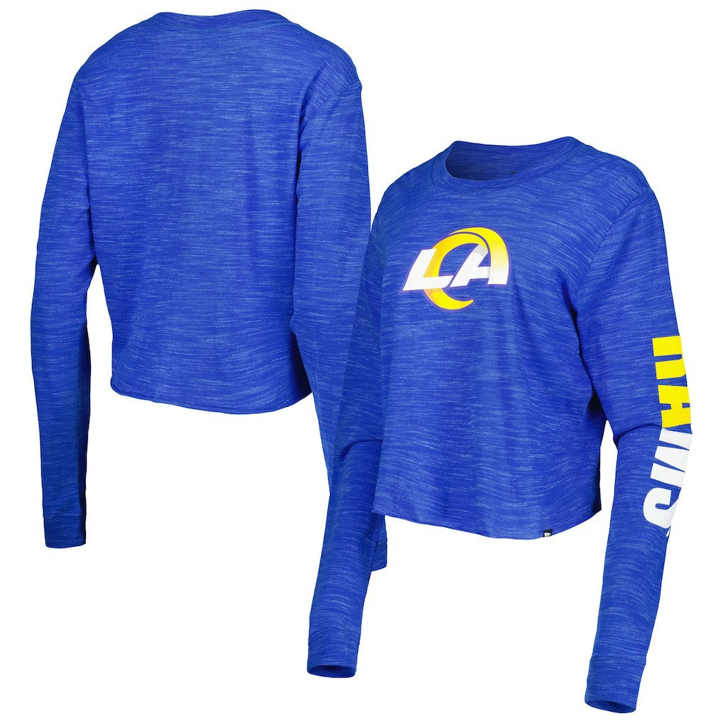 Los Angeles Rams New Era Women's Crop Long Sleeve T-Shirt