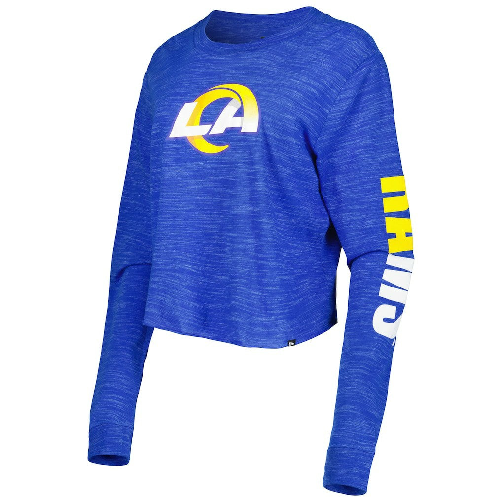 Los Angeles Rams New Era Women's Crop Long Sleeve T-Shirt