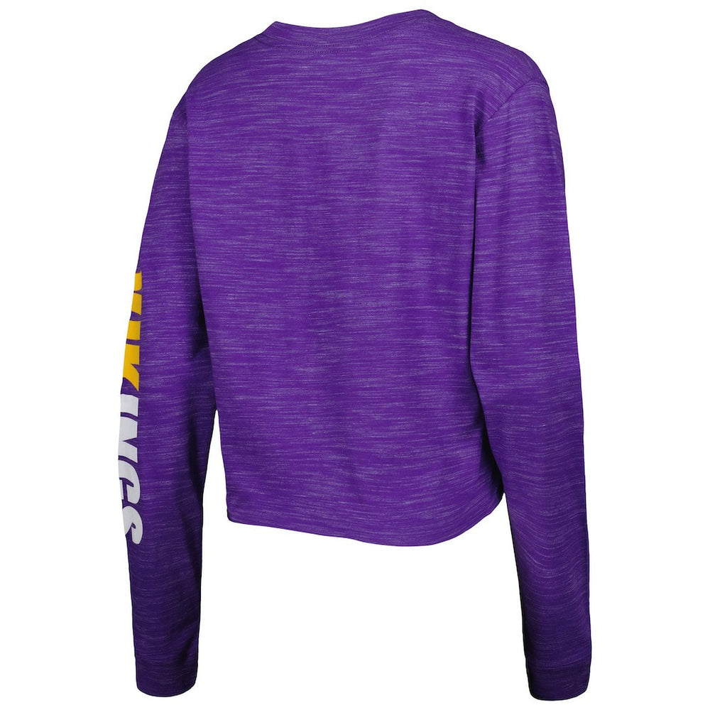 Minnesota Vikings New Era Women's Crop Long Sleeve T-Shirt