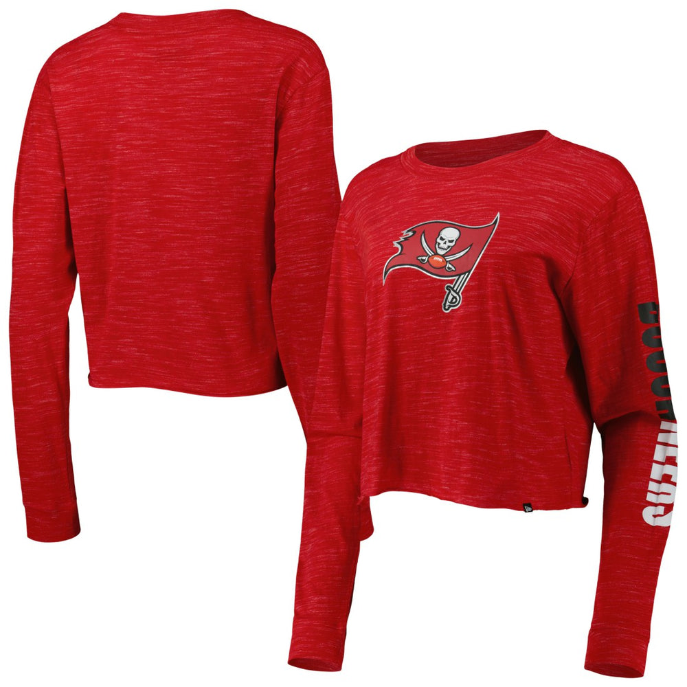 Tampa Bay Buccaneers New Era Women's Crop Long Sleeve T-Shirt