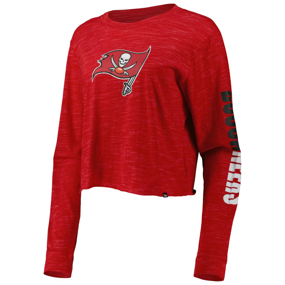 Tampa Bay Buccaneers New Era Women's Crop Long Sleeve T-Shirt