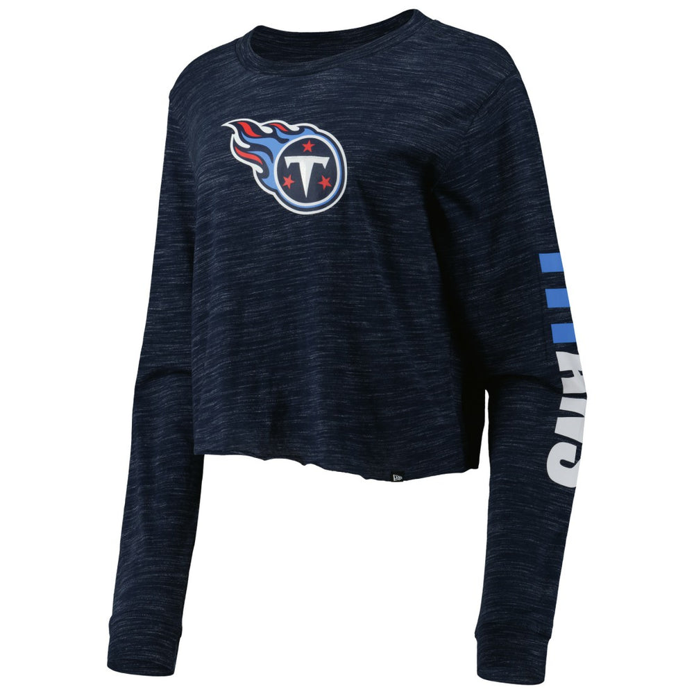 Tennessee Titans New Era Women's Crop Long Sleeve T-Shirt