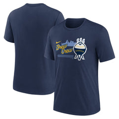 Milwaukee Brewers Nike City Connect Tri-Blend T-Shirt | MLB On Sale