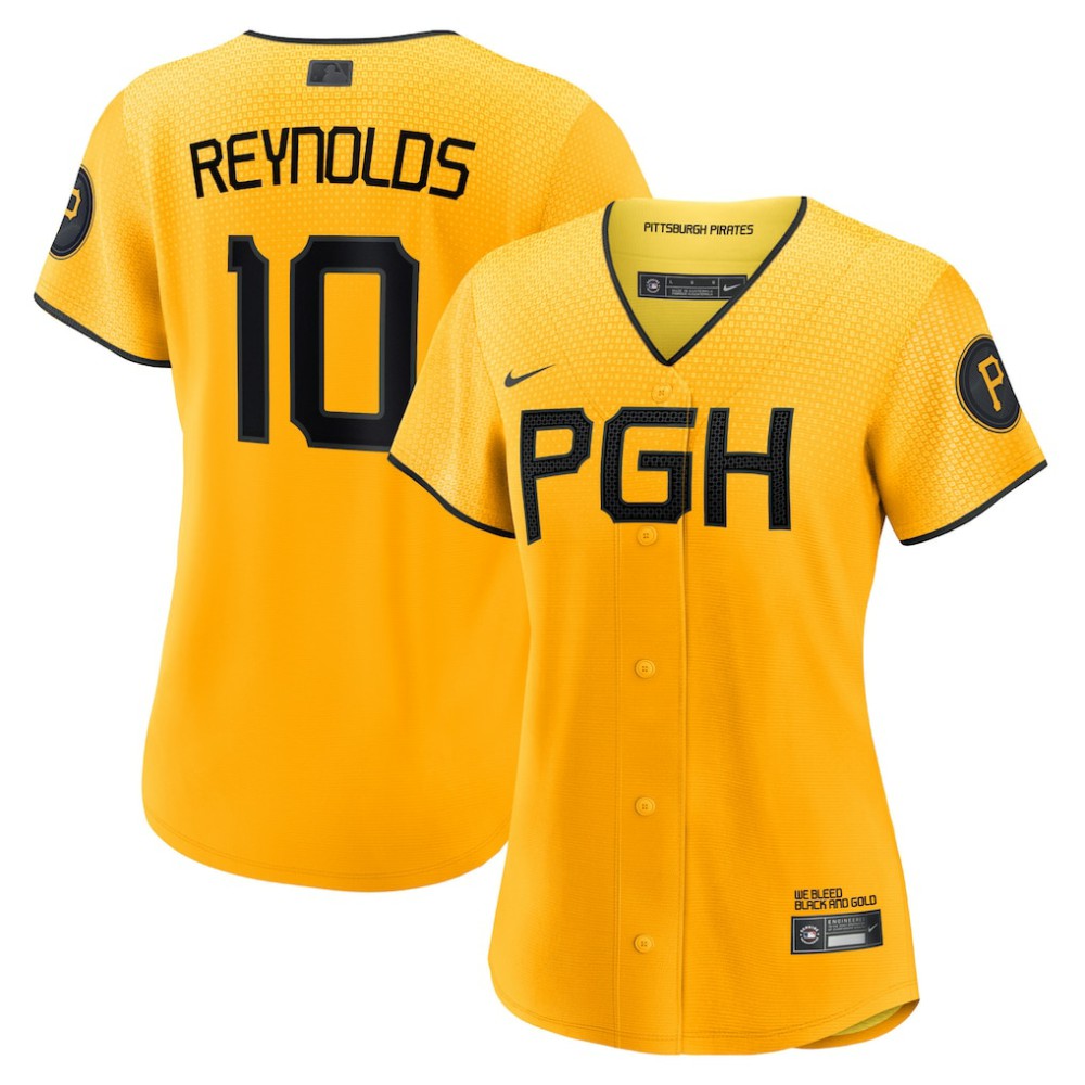 Bryan Reynolds Pittsburgh Pirates Nike Women's City Connect Replica Player Jersey | MLB Near me