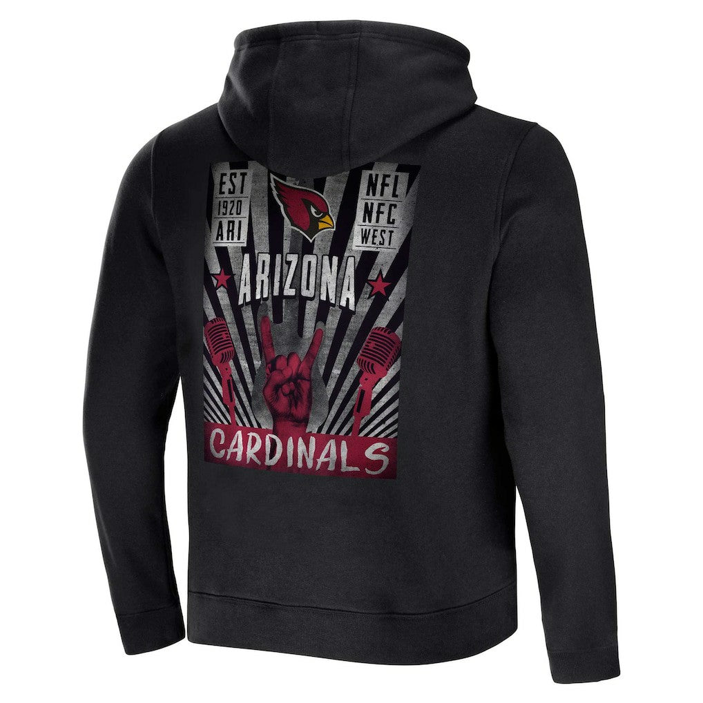 Arizona Cardinals Fanatics NFL x Darius Rucker Collection Rocker Full-Zip Hoodie