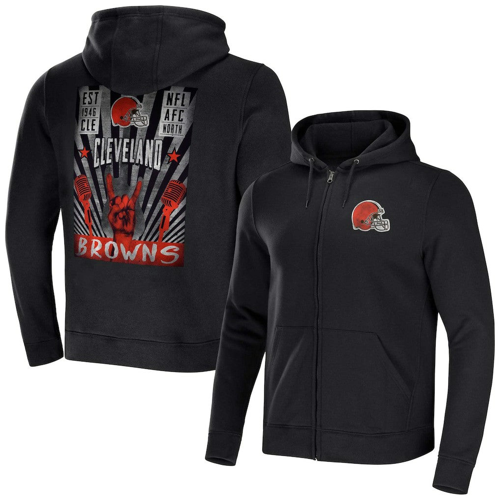 Cleveland Browns Fanatics NFL x Darius Rucker Collection Rocker Full-Zip Hoodie