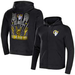 Los Angeles Rams Fanatics NFL x Darius Rucker Collection Rocker Full-Zip Hoodie