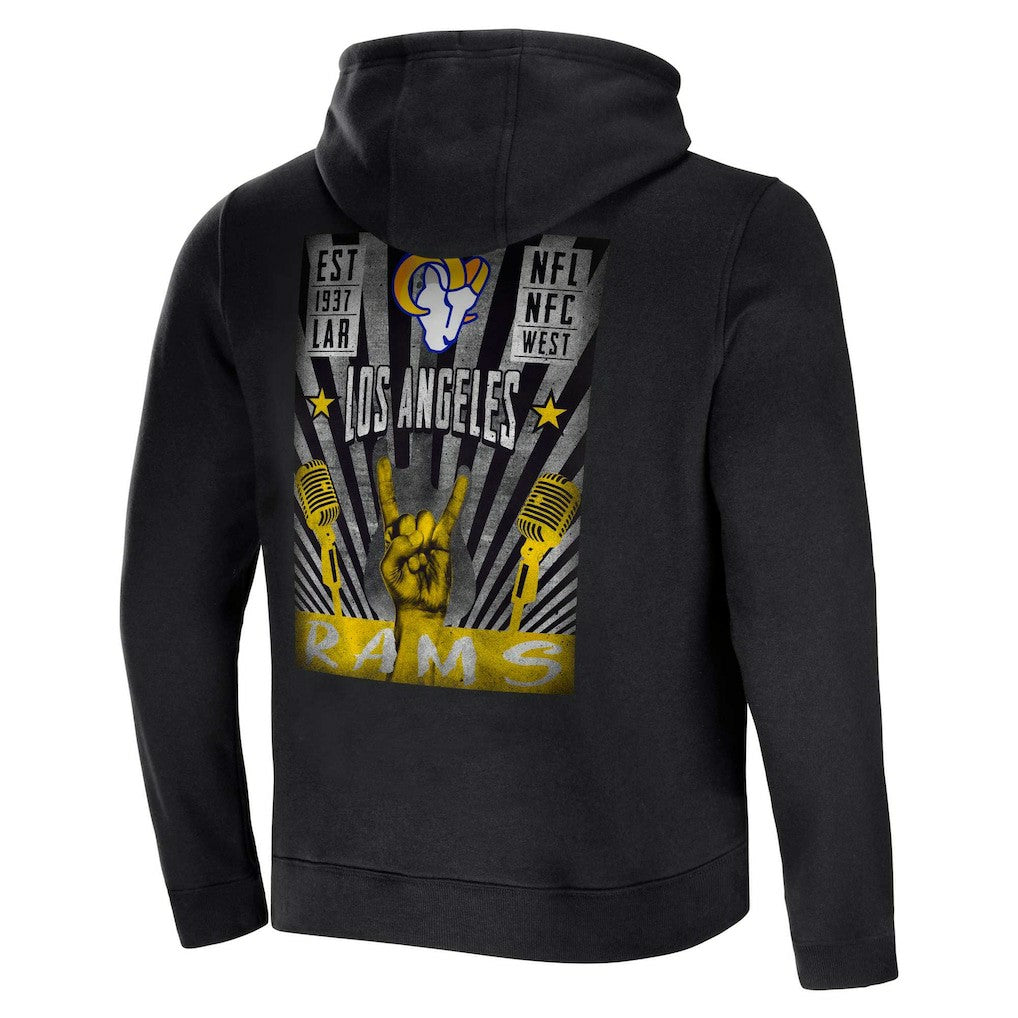Los Angeles Rams Fanatics NFL x Darius Rucker Collection Rocker Full-Zip Hoodie