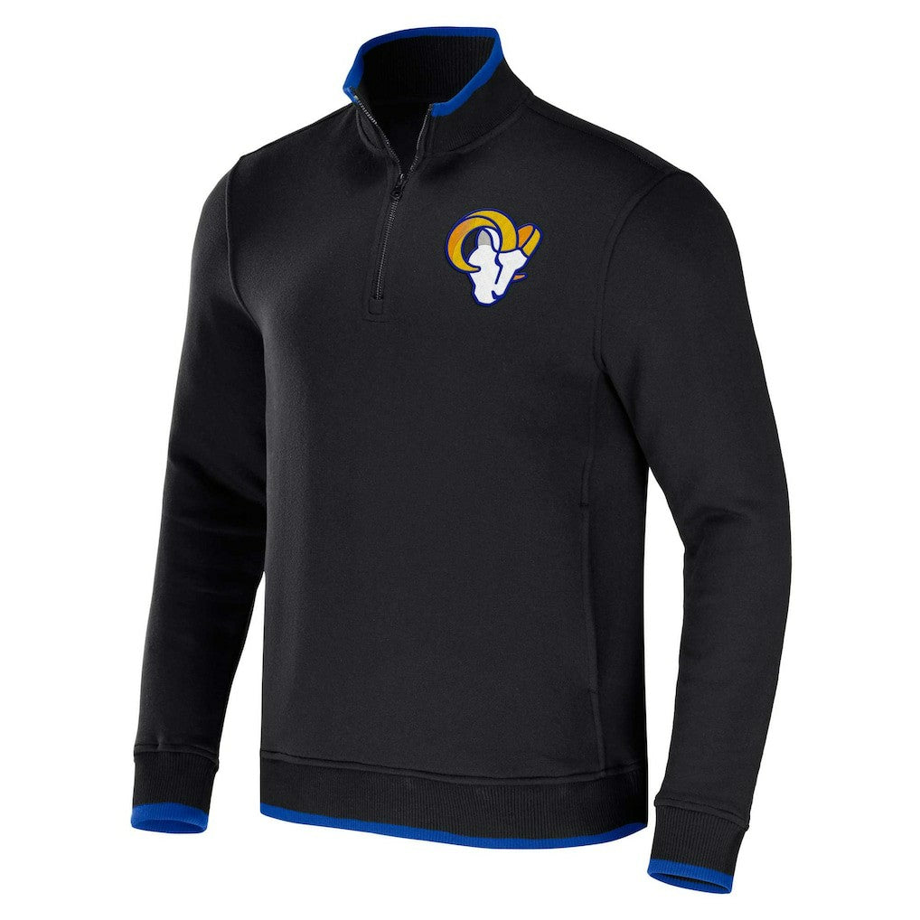 Los Angeles Rams Fanatics NFL x Darius Rucker Collection Logo Quarter-Zip Top