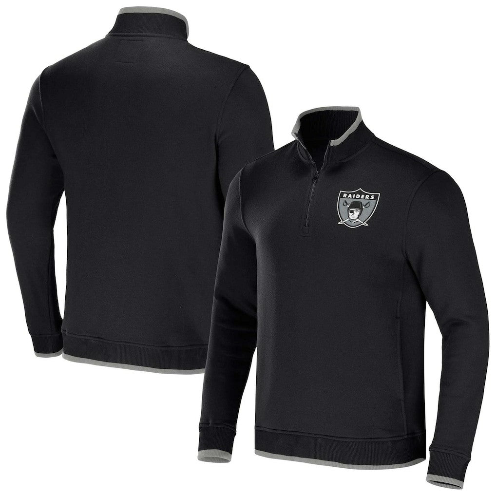 Las Vegas Raiders Fanatics NFL x Darius Rucker Collection Logo Quarter-Zip Top
