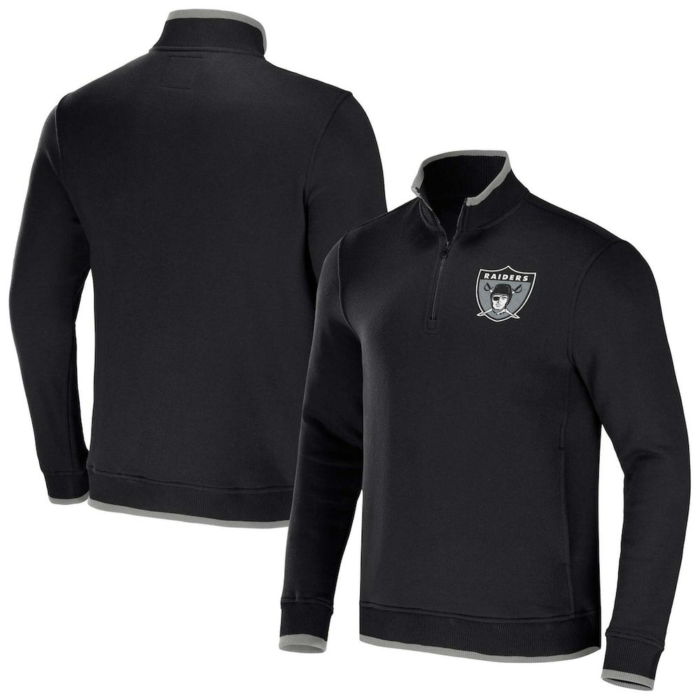Las Vegas Raiders Fanatics NFL x Darius Rucker Collection Logo Quarter-Zip Top