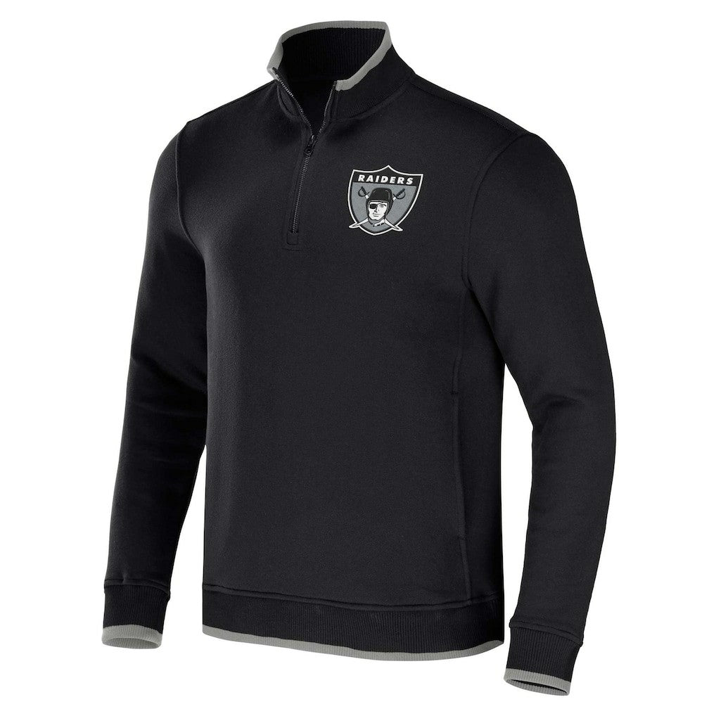 Las Vegas Raiders Fanatics NFL x Darius Rucker Collection Logo Quarter-Zip Top