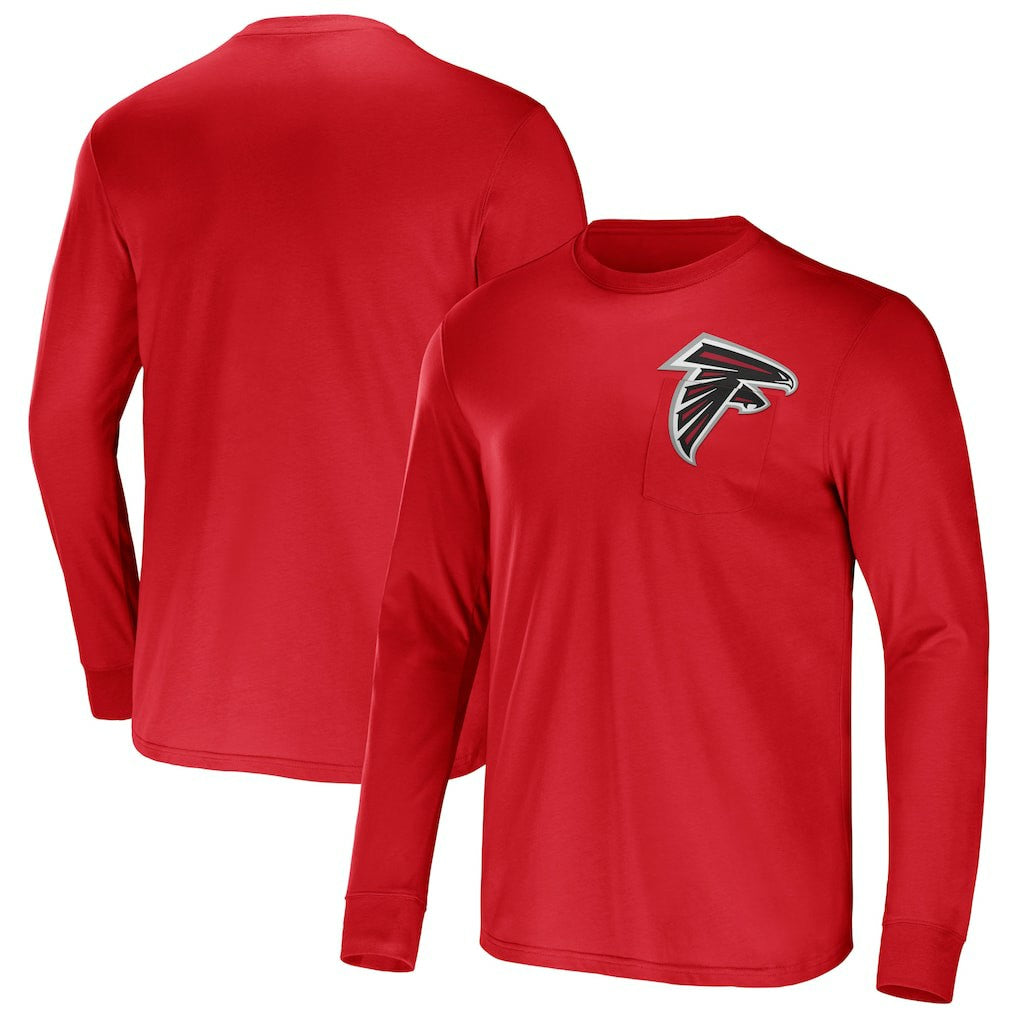 Atlanta Falcons Fanatics NFL x Darius Rucker Collection Team Long Sleeve Pocket T-Shirt
