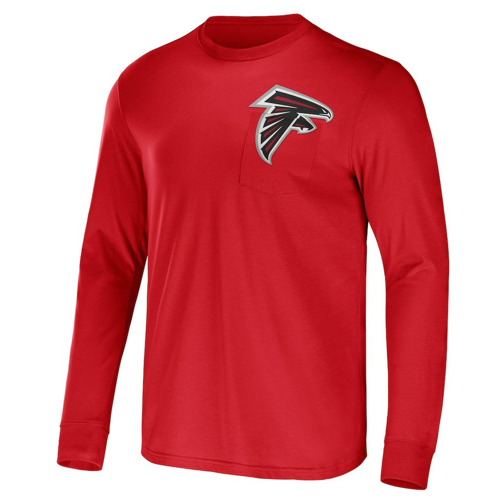 Atlanta Falcons Fanatics NFL x Darius Rucker Collection Team Long Sleeve Pocket T-Shirt