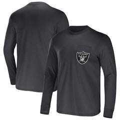 Las Vegas Raiders Fanatics NFL x Darius Rucker Collection Team Long Sleeve Pocket T-Shirt