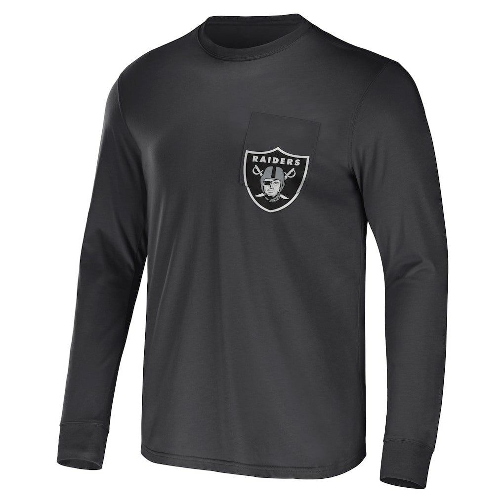 Las Vegas Raiders Fanatics NFL x Darius Rucker Collection Team Long Sleeve Pocket T-Shirt