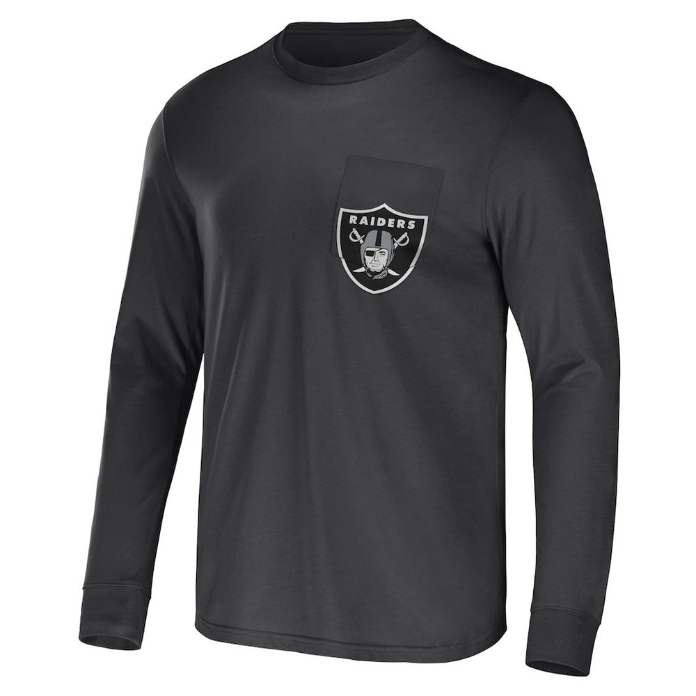 Las Vegas Raiders Fanatics NFL x Darius Rucker Collection Team Long Sleeve Pocket T-Shirt