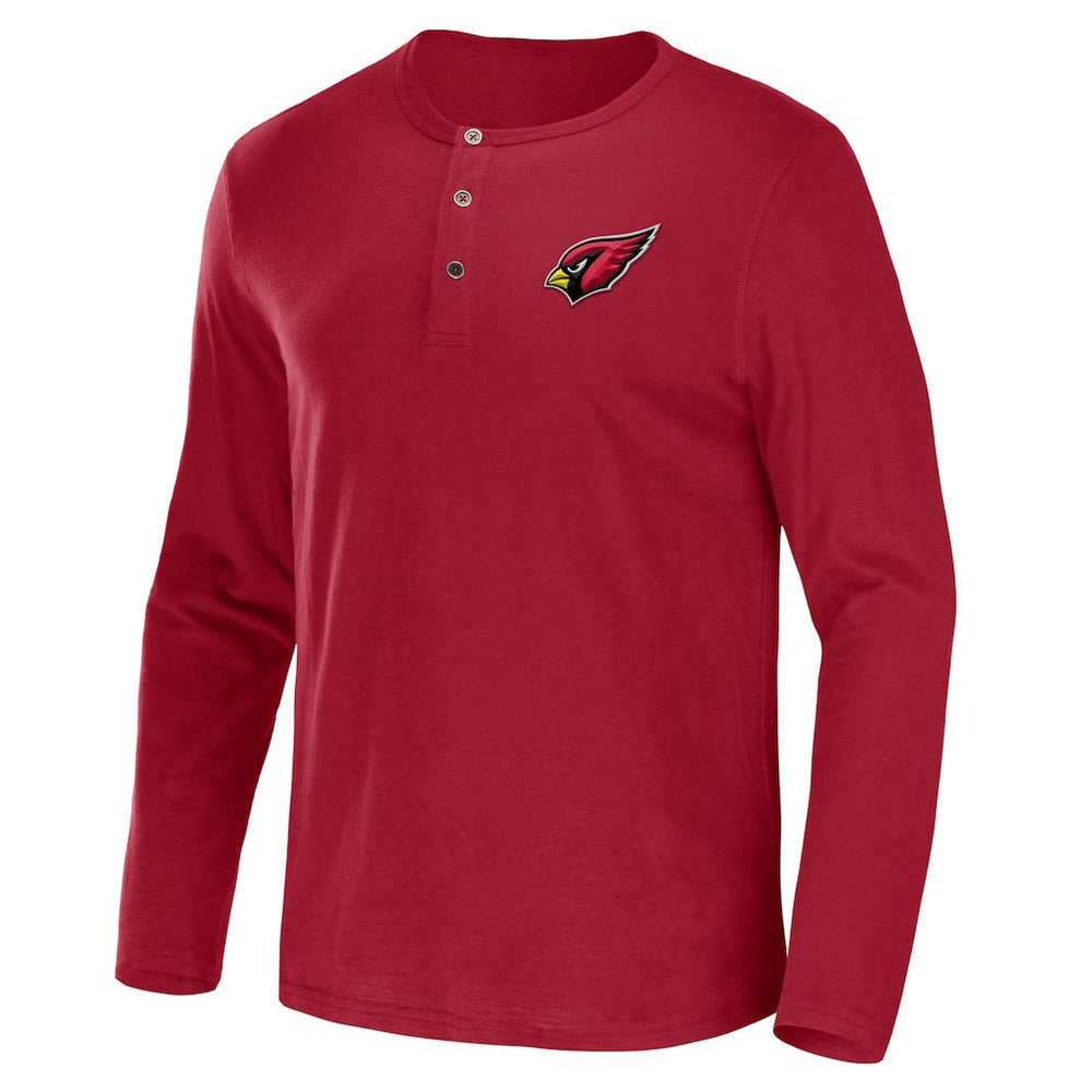 Arizona Cardinals Fanatics NFL x Darius Rucker Collection Slub Jersey Henley Long Sleeve T-Shirt