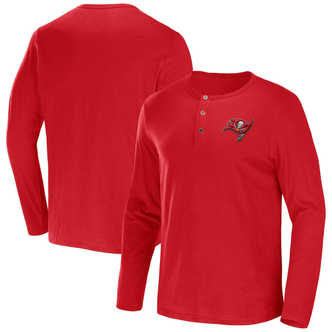 Tampa Bay Buccaneers Fanatics NFL x Darius Rucker Collection Slub Jersey Henley Long Sleeve T-Shirt