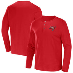 Tampa Bay Buccaneers Fanatics NFL x Darius Rucker Collection Slub Jersey Henley Long Sleeve T-Shirt