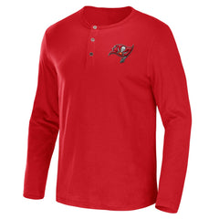 Tampa Bay Buccaneers Fanatics NFL x Darius Rucker Collection Slub Jersey Henley Long Sleeve T-Shirt