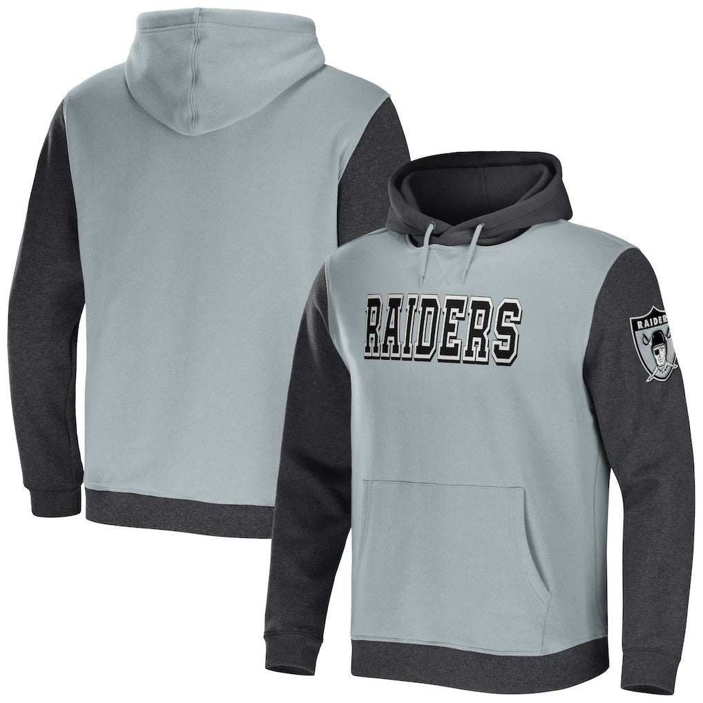 Las Vegas Raiders Fanatics NFL x Darius Rucker Collection Colorblock Pullover Hoodie