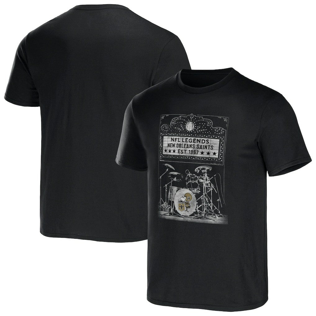New Orleans Saints Fanatics NFL x Darius Rucker Collection Band T-Shirt