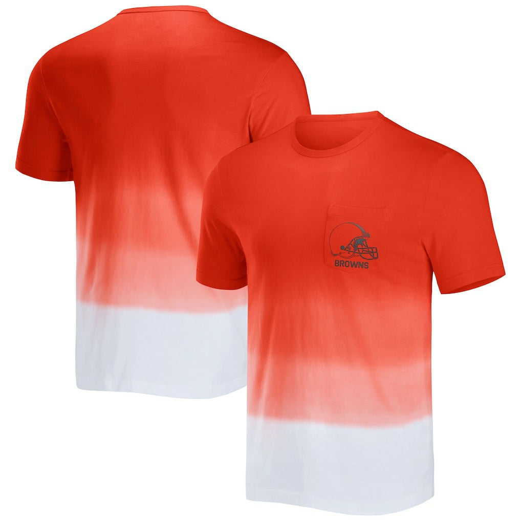 Cleveland Browns Fanatics NFL x Darius Rucker Collection Dip Dye Pocket T-Shirt