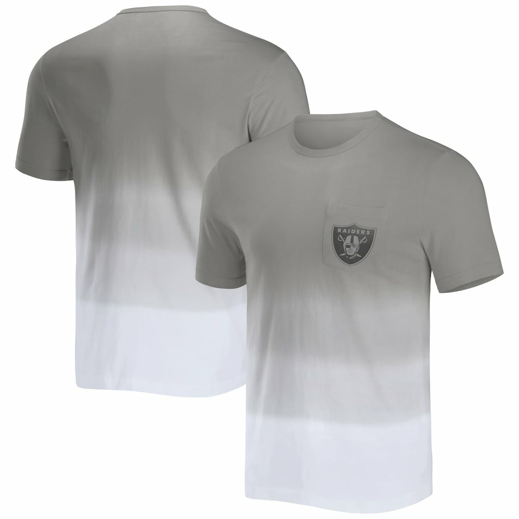 Las Vegas Raiders Fanatics NFL x Darius Rucker Collection Dip Dye Pocket T-Shirt