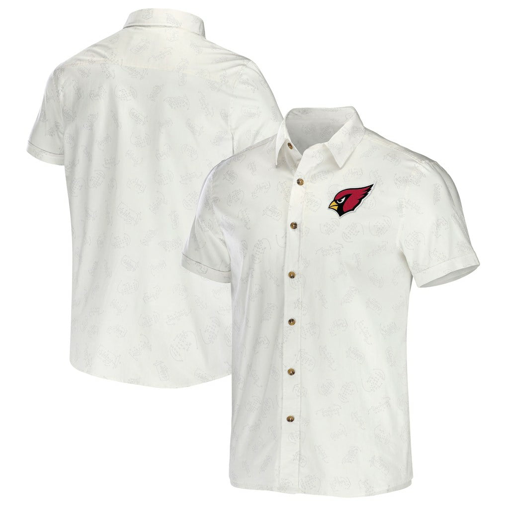 Arizona Cardinals Fanatics NFL x Darius Rucker Collection Woven Button-Up T-Shirt