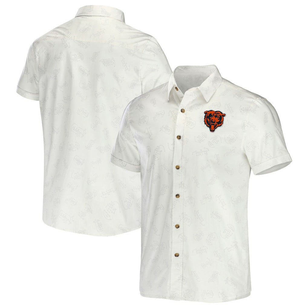 Chicago Bears Fanatics NFL x Darius Rucker Collection Woven Button-Up T-Shirt