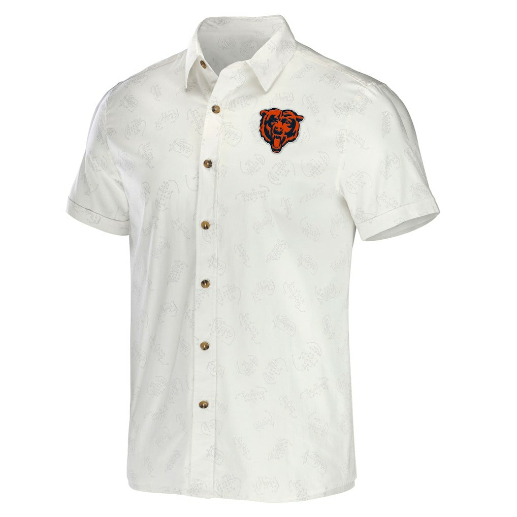 Chicago Bears Fanatics NFL x Darius Rucker Collection Woven Button-Up T-Shirt