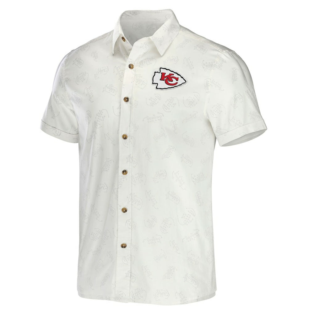 Kansas City Chiefs Fanatics NFL x Darius Rucker Collection Woven Button-Up T-Shirt