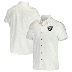 Las Vegas Raiders Fanatics NFL x Darius Rucker Collection Woven Button-Up T-Shirt