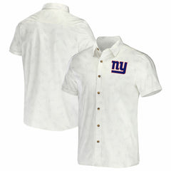 New York Giants Fanatics NFL x Darius Rucker Collection Woven Button-Up T-Shirt
