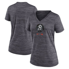 Baltimore Orioles Nike Women's City Connect Velocity Practice Performance V-Neck T-Shirt | MLB Online