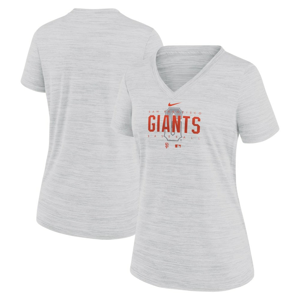 San Francisco Giants Nike Women's City Connect Velocity Practice Performance V-Neck T-Shirt | MLB Online