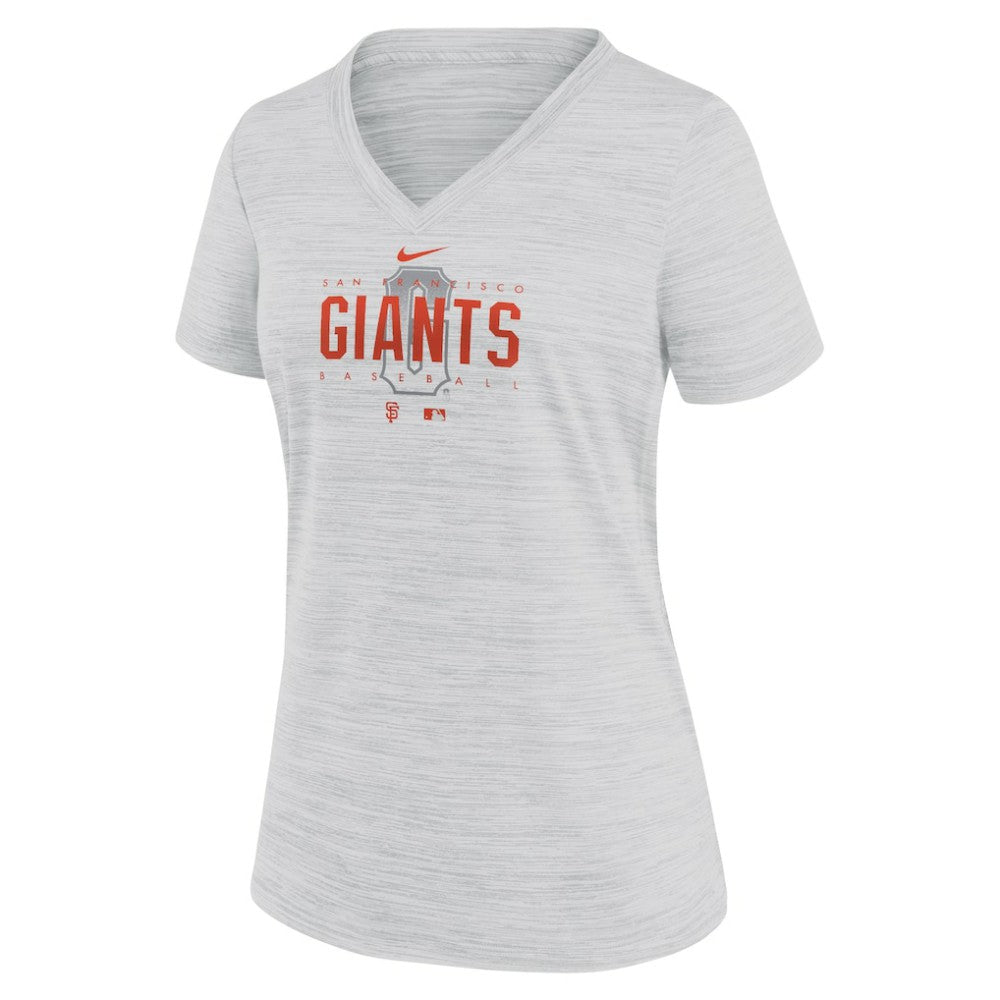 San Francisco Giants Nike Women's City Connect Velocity Practice Performance V-Neck T-Shirt | MLB Online