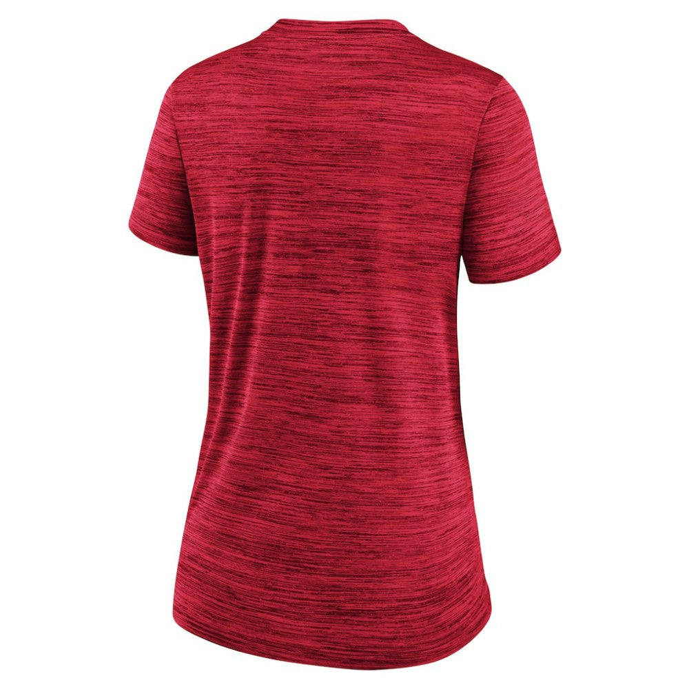 Miami Marlins Nike Women's City Connect Velocity Practice Performance V-Neck T-Shirt | MLB New