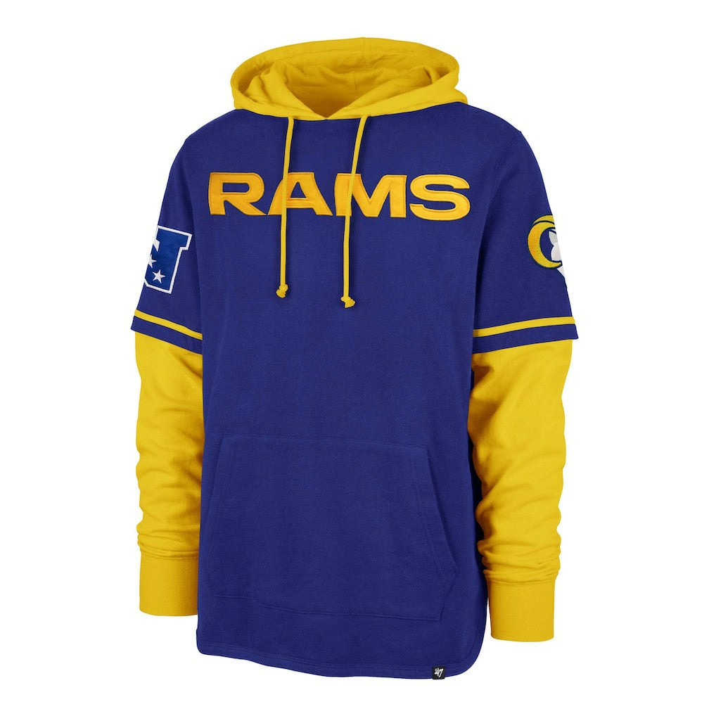 Los Angeles Rams 47 brand '47 Shortstop Pullover Hoodie