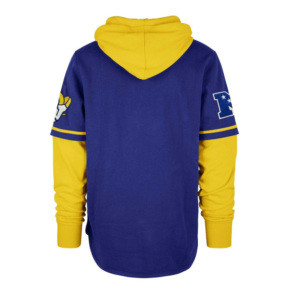 Los Angeles Rams 47 brand '47 Shortstop Pullover Hoodie