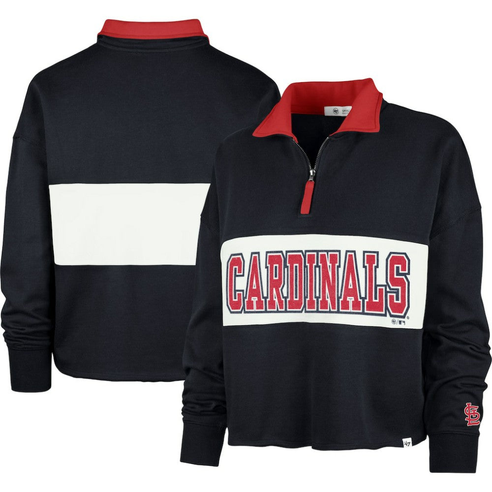 St. Louis Cardinals '47 Women's Remi Quarter-Zip Cropped Top | MLB New
