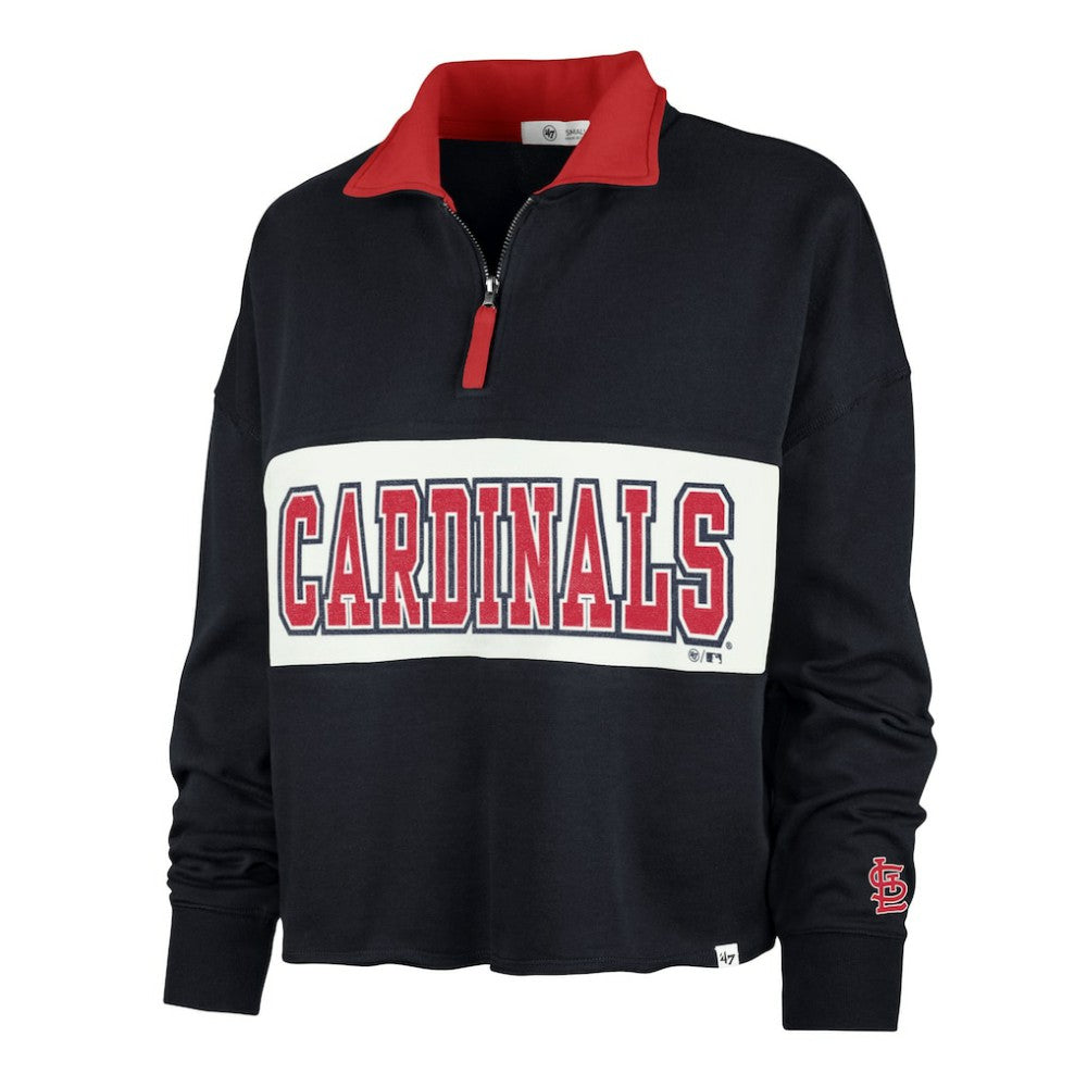 St. Louis Cardinals '47 Women's Remi Quarter-Zip Cropped Top | MLB New