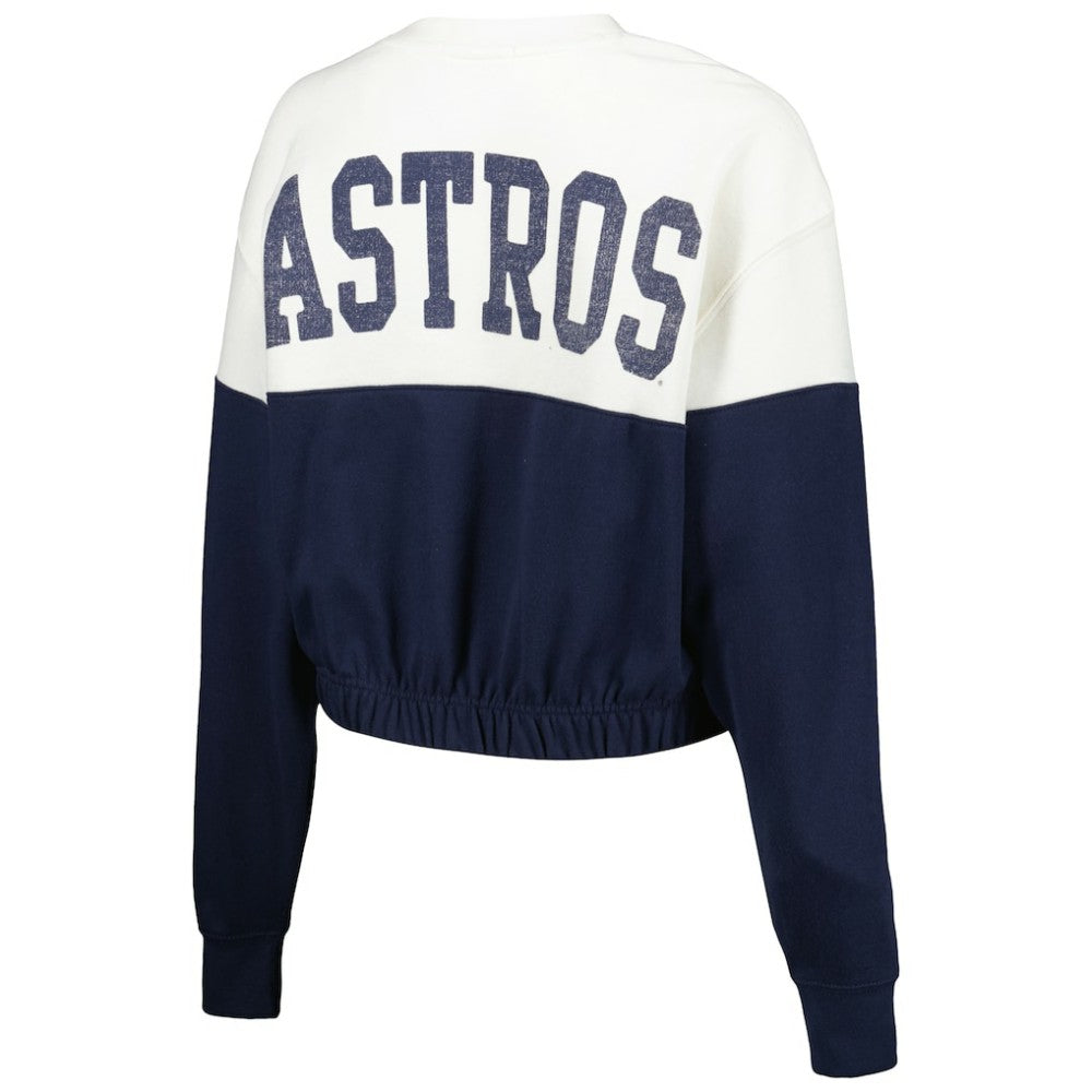 Houston Astros '47 Women's Take Two Bonita Pullover Sweatshirt | MLB For sale