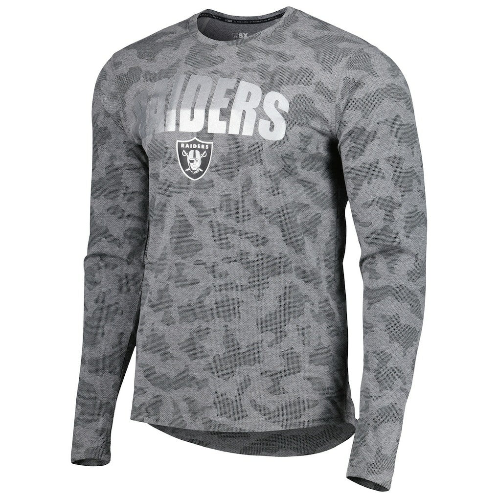Las Vegas Raiders  MSX by Michael Strahan Performance Camo Long Sleeve T-Shirt