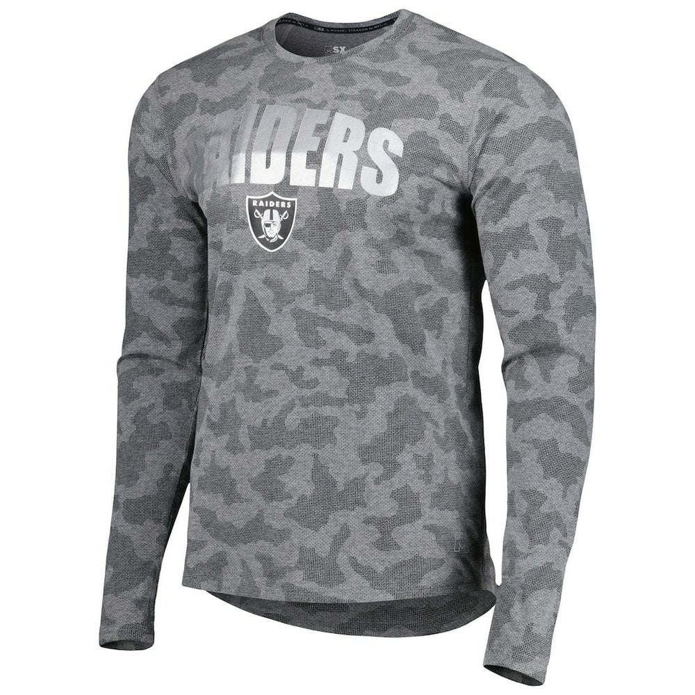 Las Vegas Raiders  MSX by Michael Strahan Performance Camo Long Sleeve T-Shirt