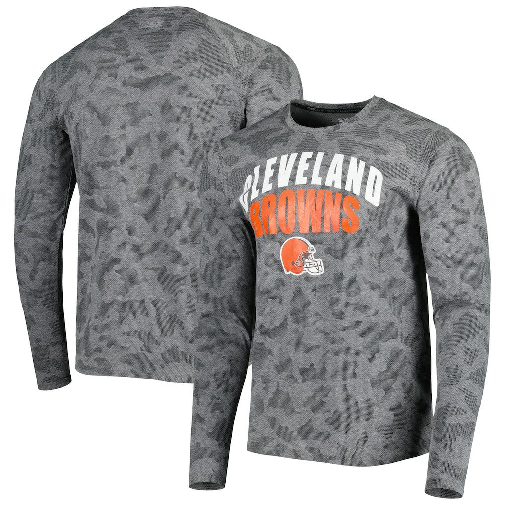 Cleveland Browns  MSX by Michael Strahan Performance Camo Long Sleeve T-Shirt